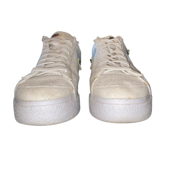 Nike Blazer Low Platform Next Nature White Blue butterfly caterpillar sneakers - Picture 9 of 14